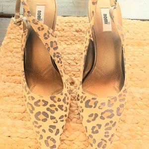 Nomi leopard print  strappy heel